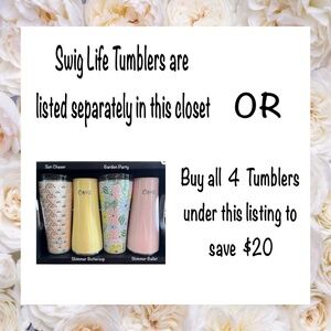 Swig Life 4 Tumbler Set - NWOT